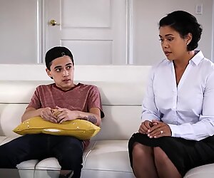 Hot Stepmom Finds His Stepson's Semen Everywhere