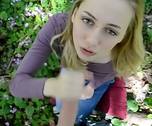 BJ in the woods POV.