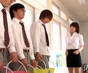Japanese housewife goes naked