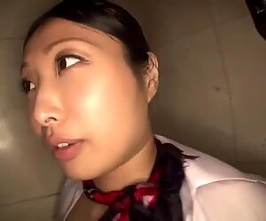 Hard sex with pretty japanese stewardess
