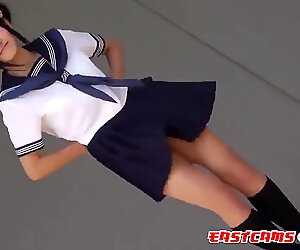 Cute Japanese Students Dance