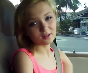 Pussyfucked hitchhiker gets her face creamed