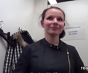 Perfect czech nympho was teased in the shopping centre and nailed in pov