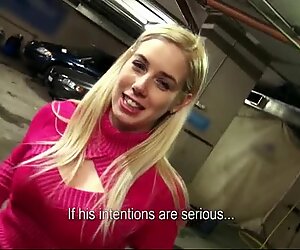 Czech girl Ellen fucked in the carpark