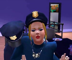 Big ass police officer forced and impregnated