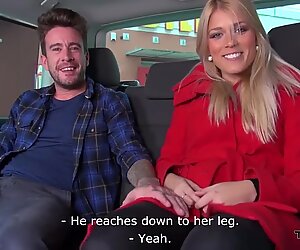 Takevan - Blonde cutie speak too much and get cum on pussy